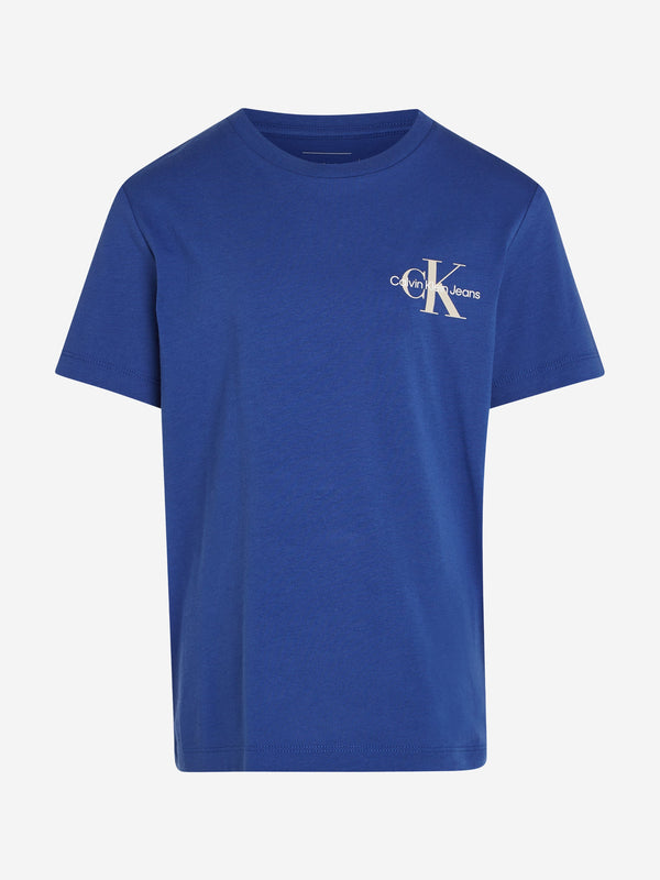 Kids Chest Monogram T-Shirt in Blue