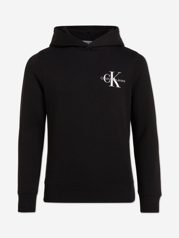 Calvin Klein Kids Small Monogram Hoodie in Black