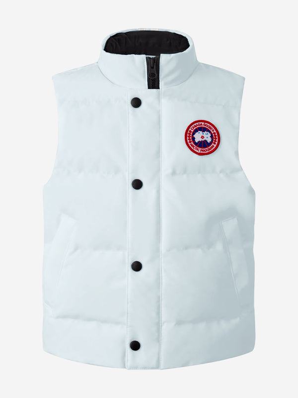 Canada Goose Kids Down Padded Vanier Gilet in Grey