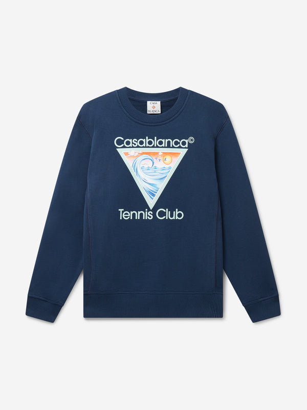 Kids Tennis Club Icon Sweatshirt in Blue