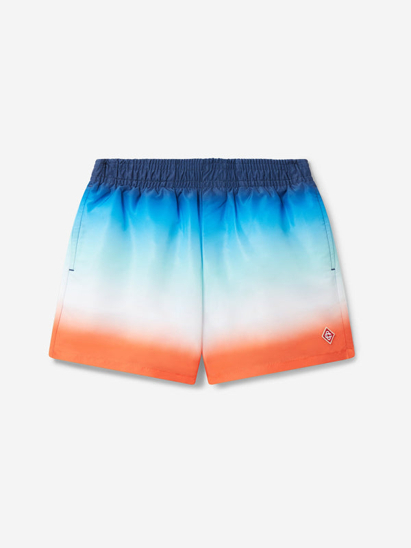 Boys Gradient Swim Shorts in Blue