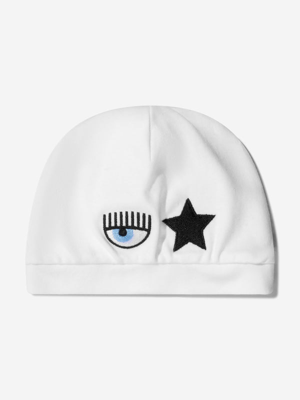 Chiara Ferragni Baby Girs Cotton Eyestar Hat