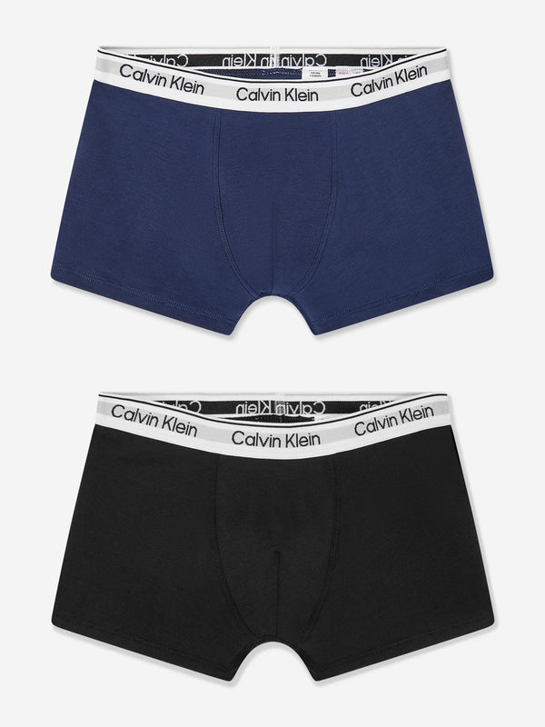 Calvin Klein Boys 2 Pack Boxer Shorts Set in Multicolour