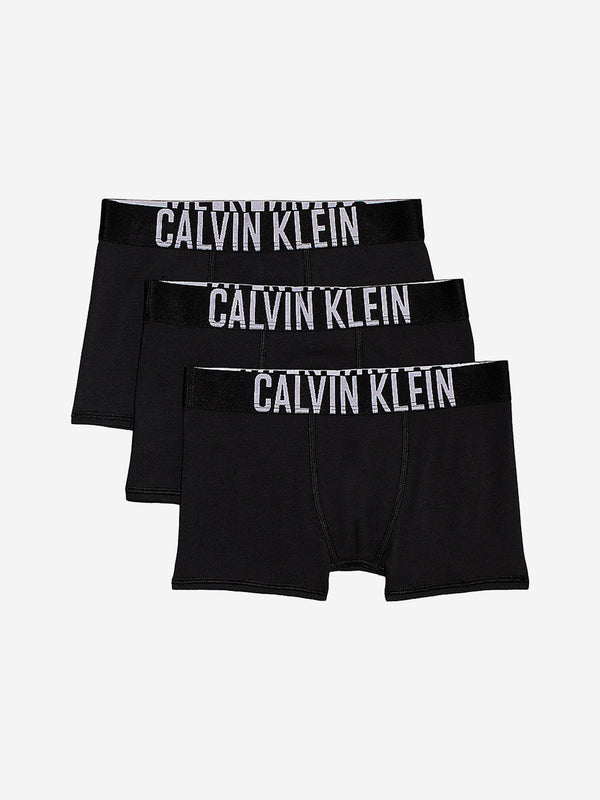 Calvin Klein Boys 3 Pack Boxer Shorts Set in Black