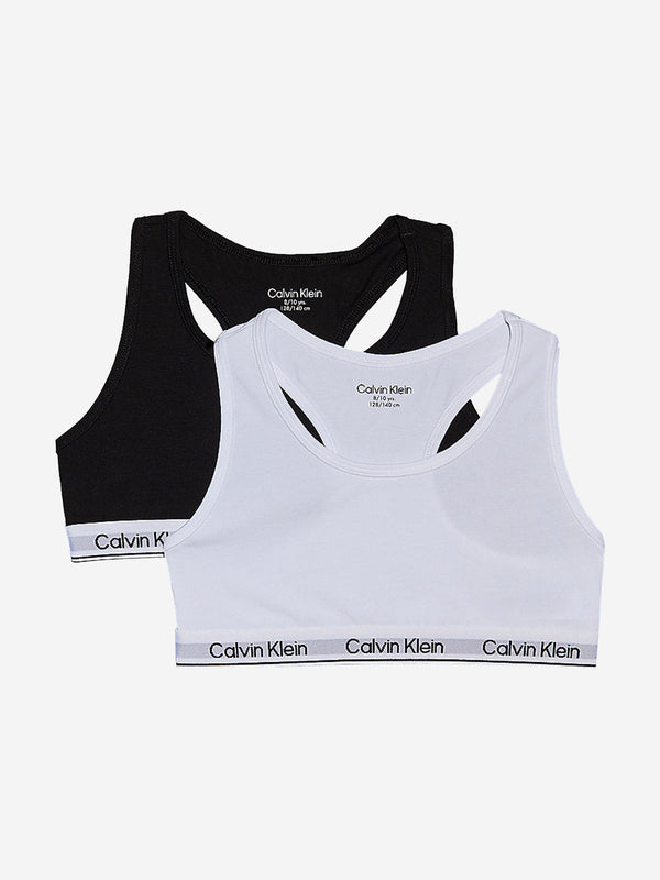 Calvin Klein Girls 2 Pack Bralette Set in Multicolour