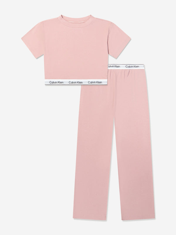 Calvin Klein Girls Pyjamas Set in Pink