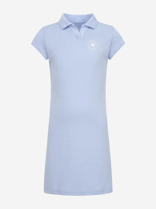 Converse Girls Polo CTP Fitted Dress in Blue