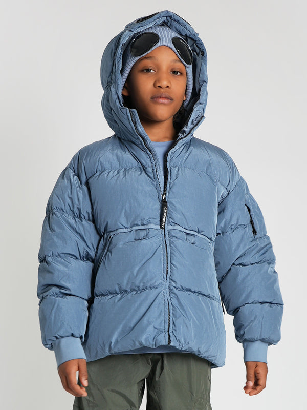 C.P. Company Boys Puffer Jacket in Grey