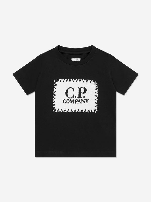 Boys Logo T-Shirt in Black