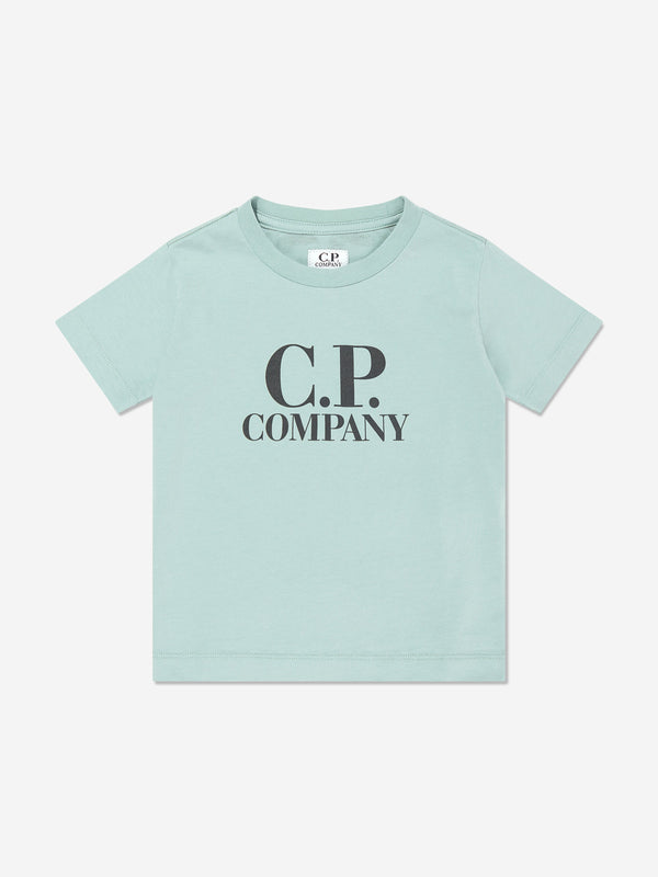 Boys Logo Print T-Shirt in Green