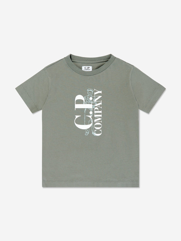 Boys Logo T-Shirt in Green