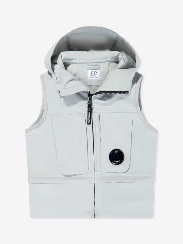 Boys Hooded Gilet in Grey