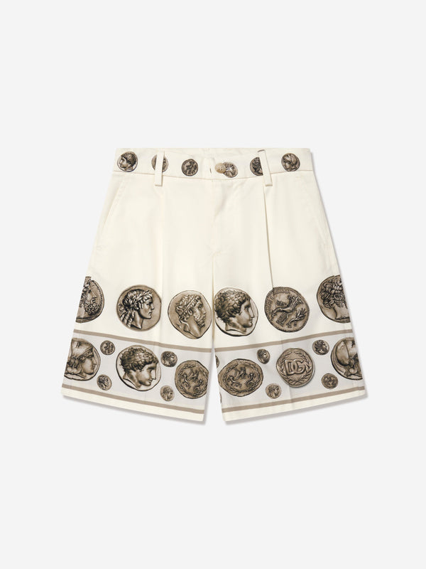 Dolce & Gabbana Boys Bermuda Shorts in Ivory