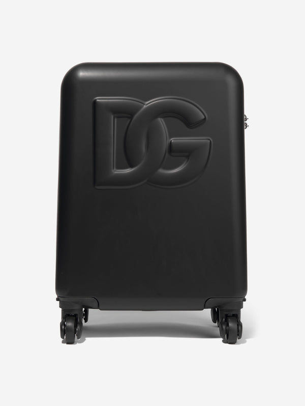 Dolce & Gabbana Boys Four Wheel Suitcase in Black (50cm)