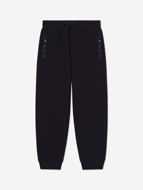 Dolce & Gabbana Boys Logo Joggers in Navy