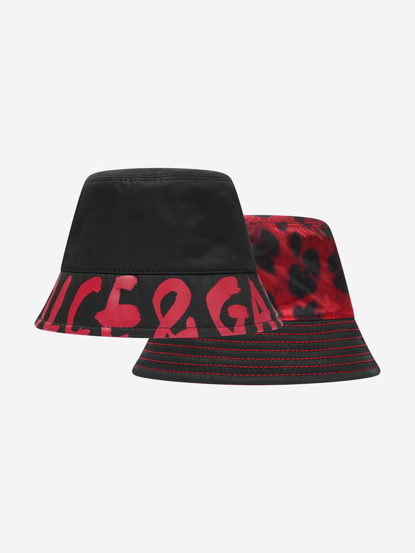 Dolce & Gabbana Boys Reversible Animal Print Bucket Hat