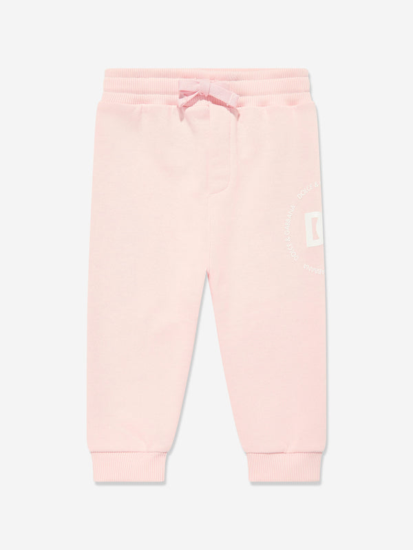 Dolce & Gabbana Baby Girls Logomania Joggers in Pink