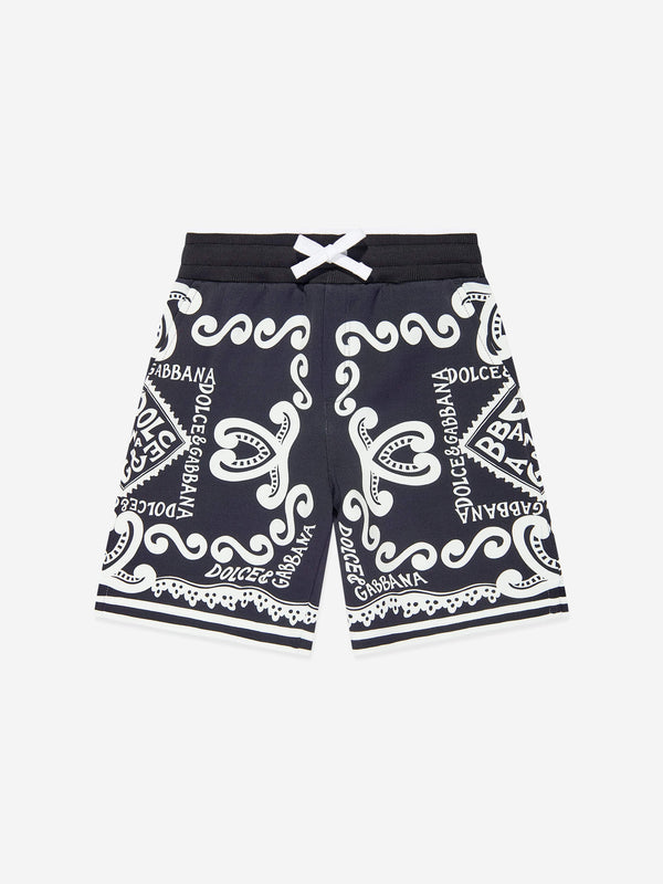 Dolce & Gabbana Boys DG Marina Bermuda Shorts in Blue