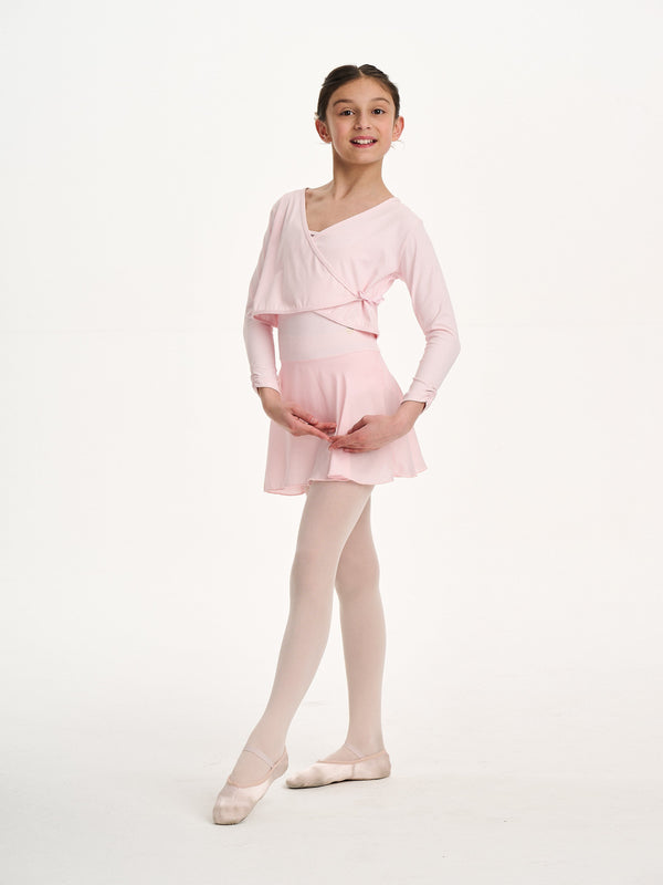 Danskin Girls Rhythm Wrap Top in Pink