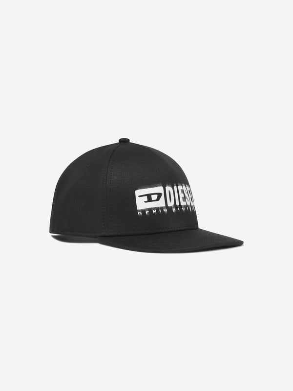 Diesel Kids Logo Cap in Black