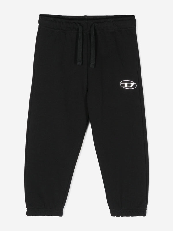 Diesel Kids Logo Joggers in Black