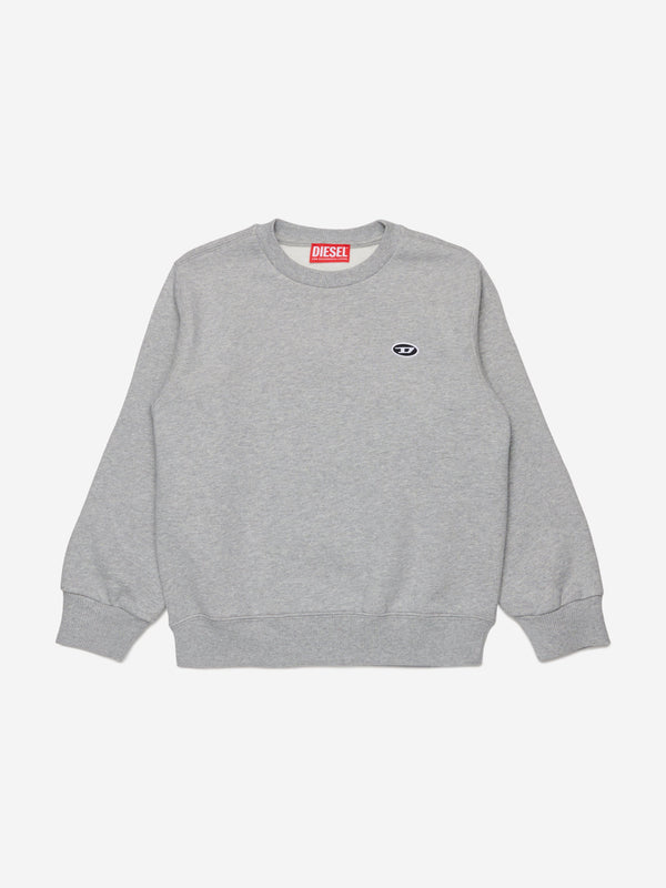 Diesel Boys Logo Sweatshirt in Grey