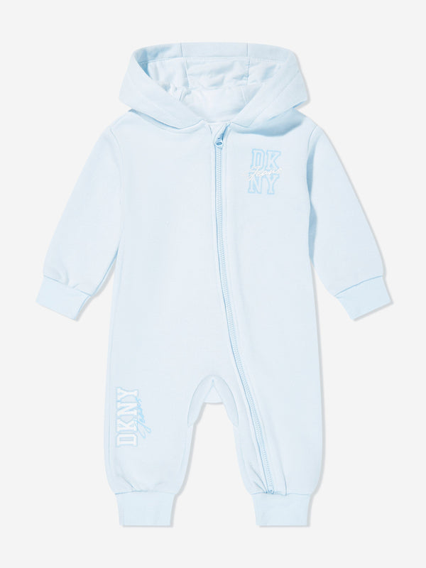 DKNY Baby Boys Hooded All In One in Blue