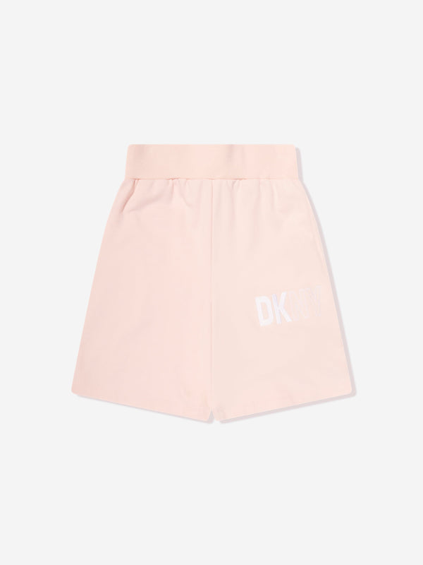 DKNY Kids Logo Bermuda Shorts in Pink