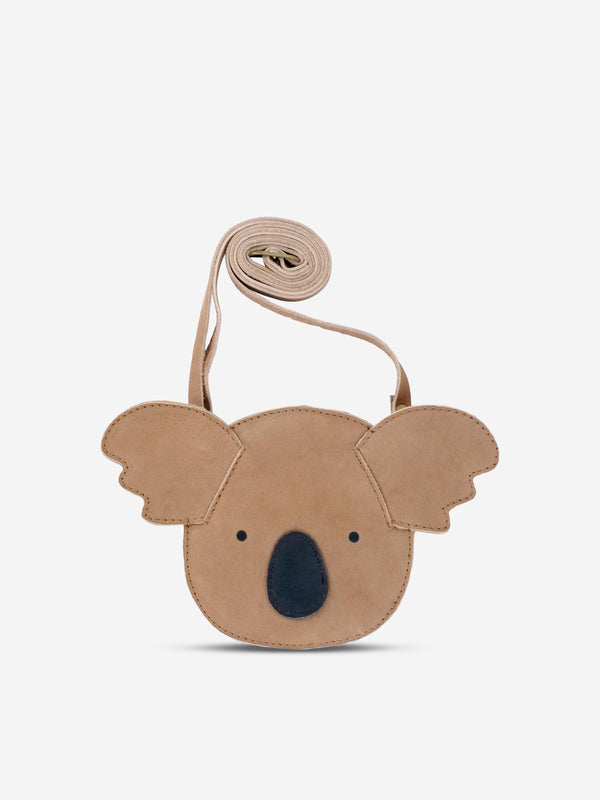 Donsje Kids Britta Classic Koala Purse in Beige (15cm)