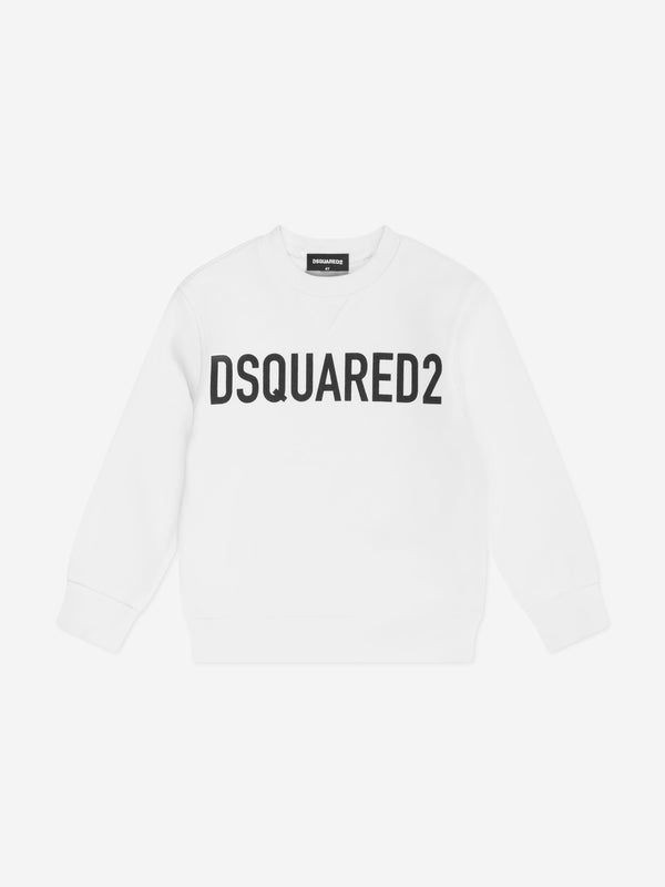 Dsquared2 Kids Logo Sweatshirt in White