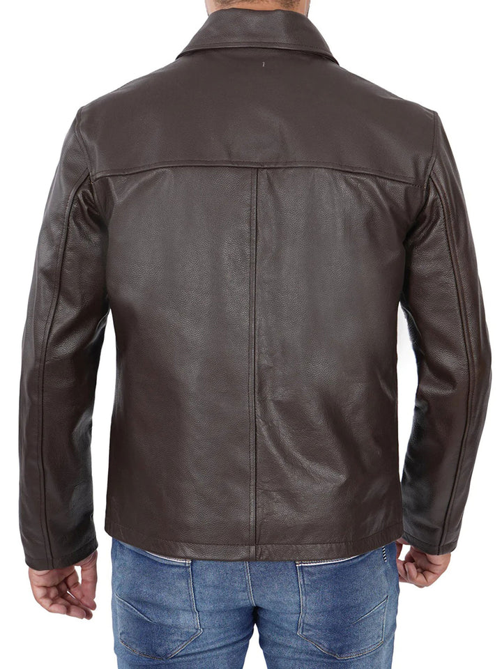 Casual leather jacket for men
