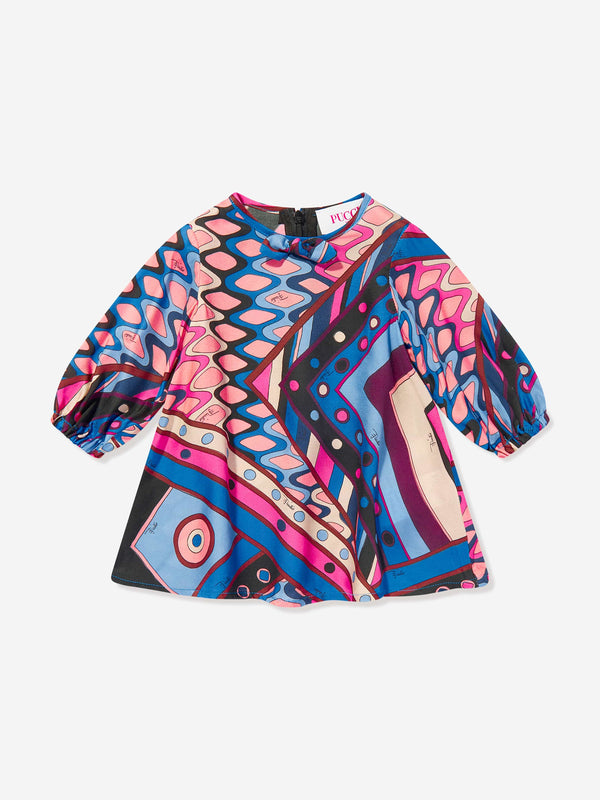 Pucci Baby Girls Vivara Print Dress in Multicolour