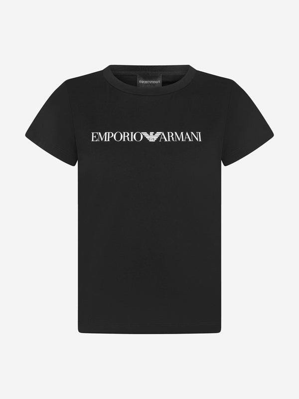 Emporio Armani Boys Pima Cotton Logo T-Shirt