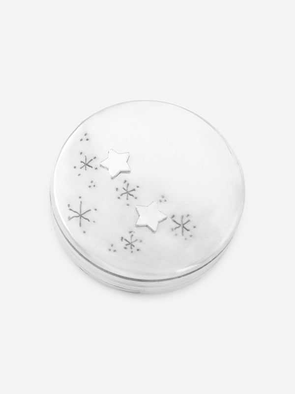 English Trousseau Baby Star Keepsake Box in Silver