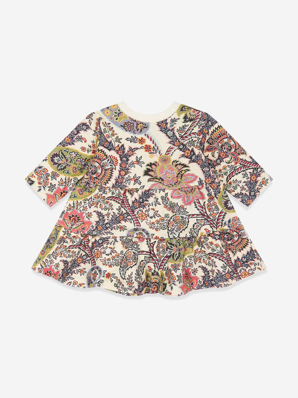 Etro Baby Girls Paisley Print Dress in Multicolour