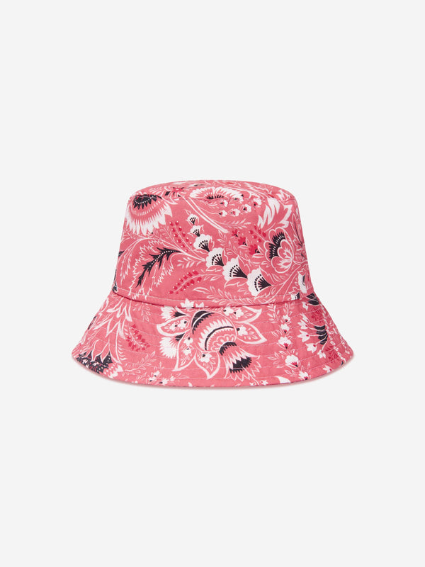 Etro Kids Floral Paisley Hat in Pink