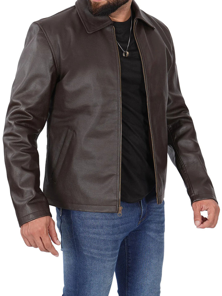 Premium cowhide leather jacket
