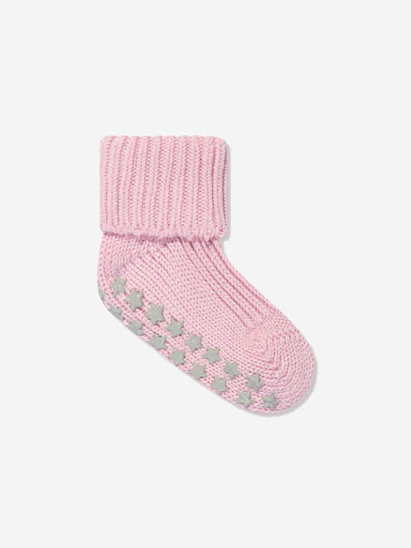 Falke Baby Girls Cotton Catspads House Socks in Pink