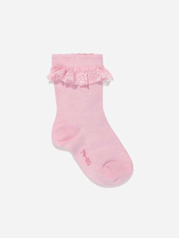 Falke Baby Girls Romantic Lace Socks in Pink