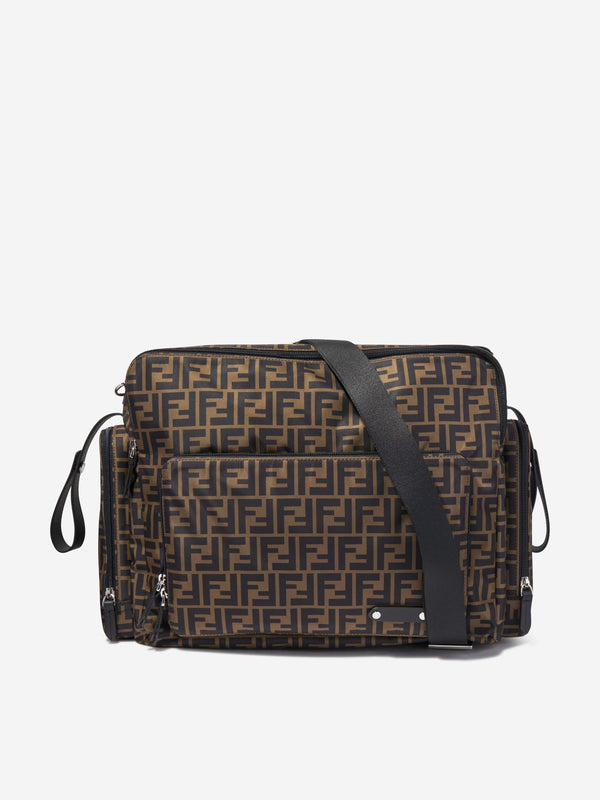 Fendi Baby FF Logo Changing Bag in Brown (40cm)