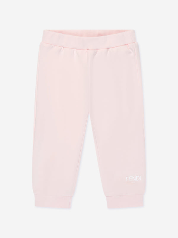 Fendi Baby Girls Logo Joggers in Pink