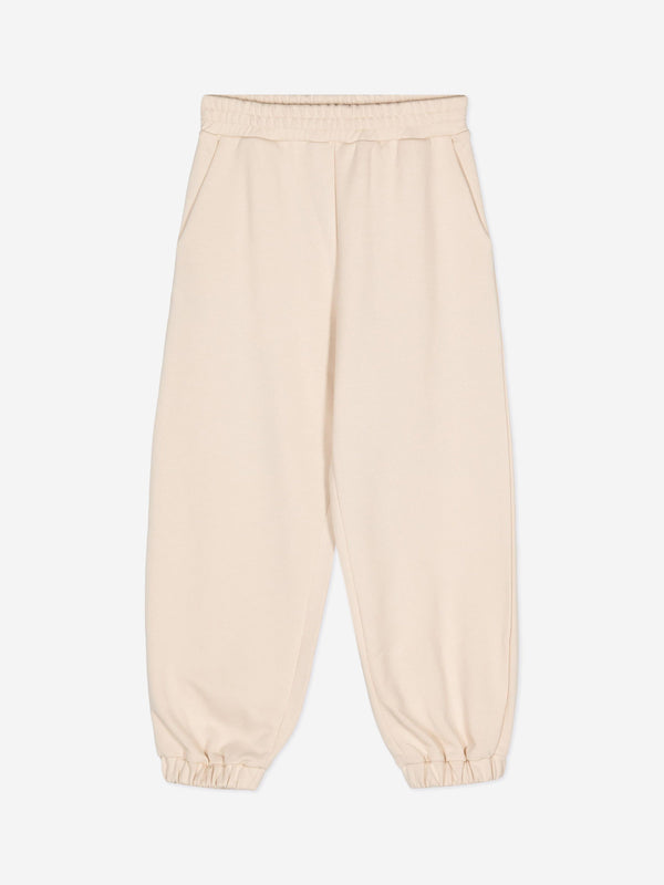 Fendi Kids Logo Joggers in Beige