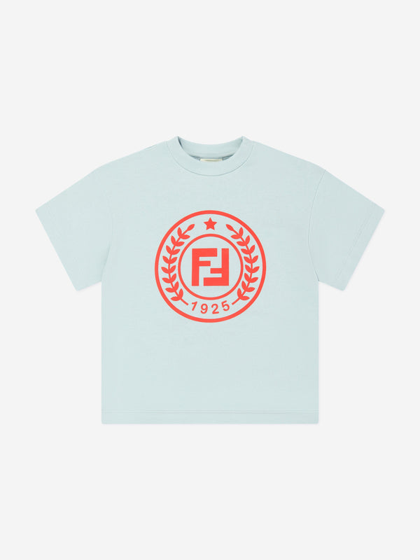 Kids Crest Logo T-Shirt in Blue