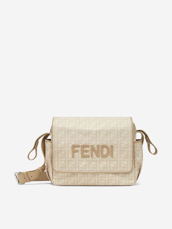 Baby FF Logo Changing Bag in Beige (34cm)