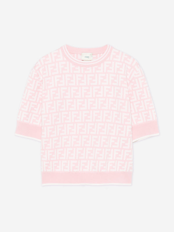 Girls FF Wool Jumper in Pink