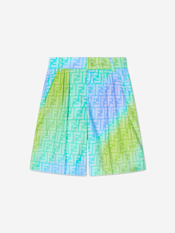 Fendi Boys Metaverse Bermuda Shorts in Multicolour