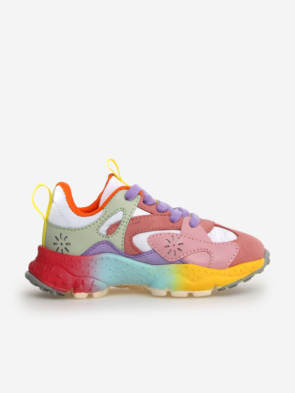 Flower Mountain Kids Saburo Trainers in Multicolour