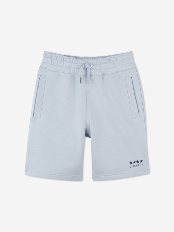 Givenchy Boys Logo Shorts in Blue