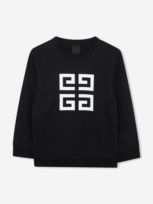 Boys 4G Logo Sweatshirt in Black