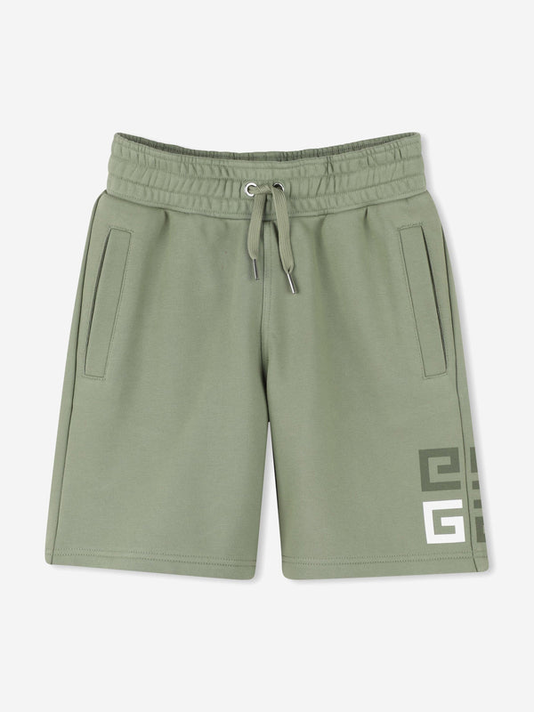 Boys 4G Logo Shorts in Green